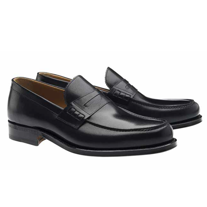 Moreschi Coventry Goodyear Welted Penny Loafers Black Image