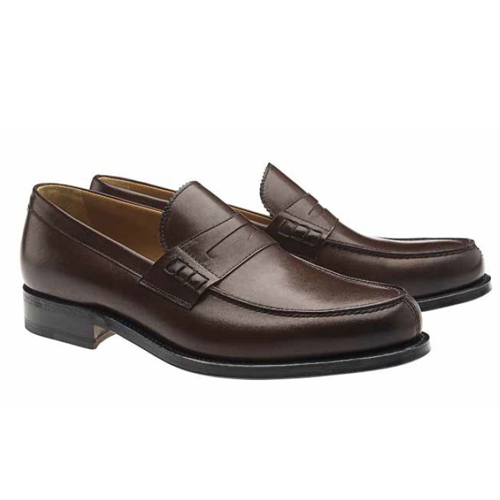 Moreschi Coventry Goodyear Welted Penny Loafers Brown Image