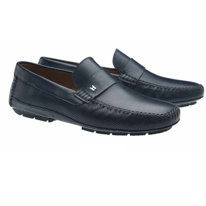 Moreschi Driving Loafers Navy Image