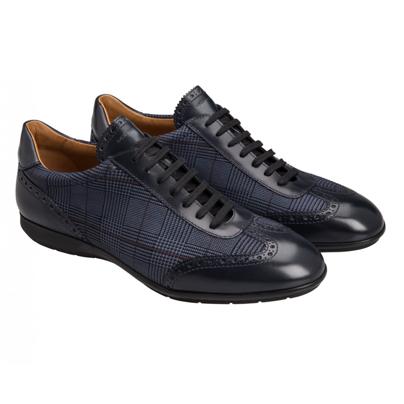Moreschi 42247 Leather Sneaker Blue (SPECIAL ORDER) Image