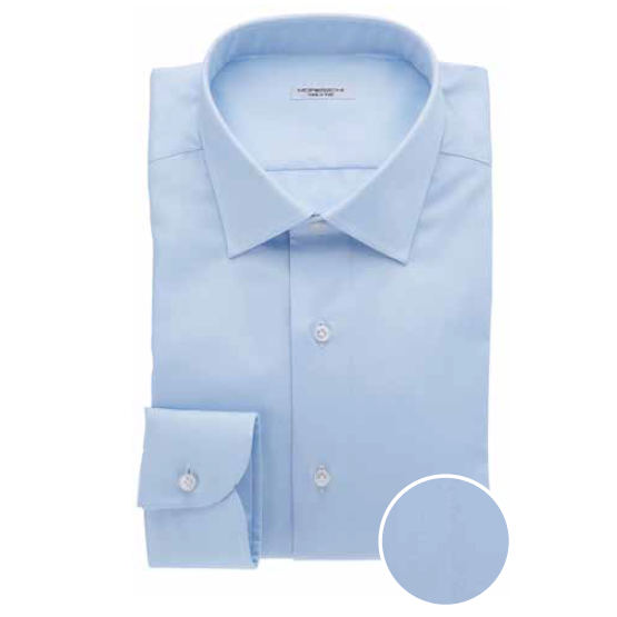 Moreschi Nadir Cotton Dress Shirt Light Blue Image