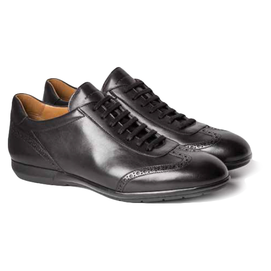 Moreschi Calfskin Sneakers Black | MensDesignerShoe.com