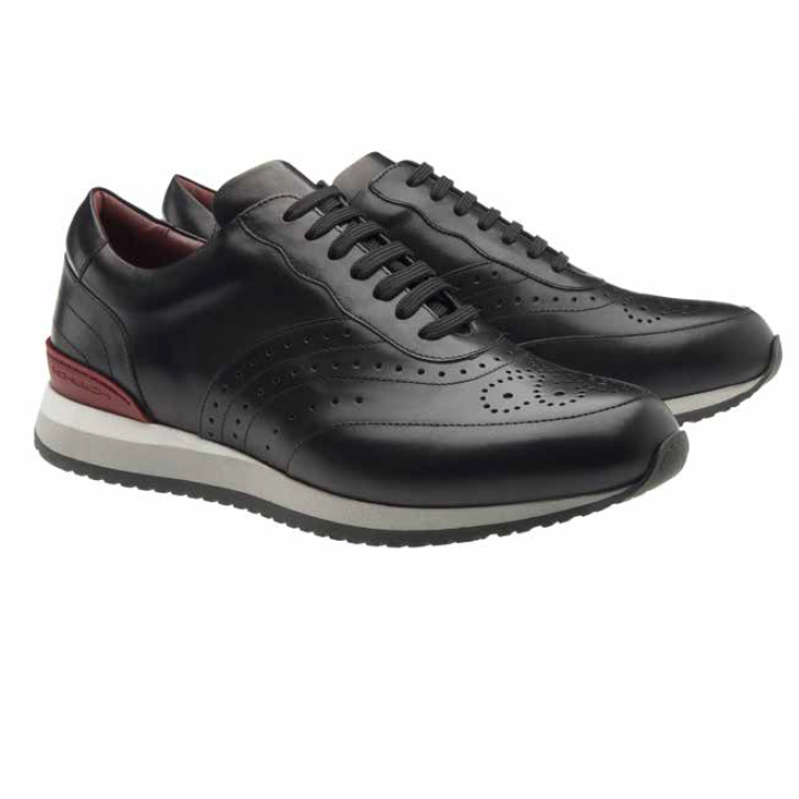 Moreschi Sparta Calfskin Sneakers Black | MensDesignerShoe.com