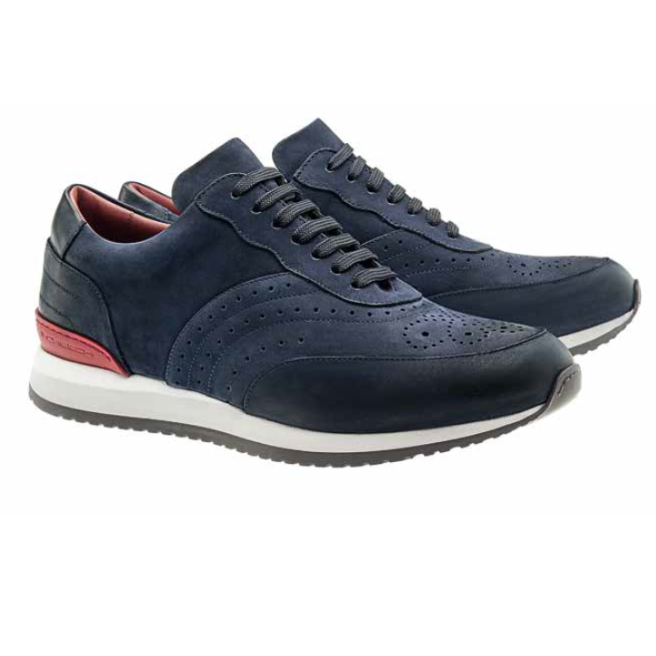 Moreschi Nubuck Sneakers Blue Image