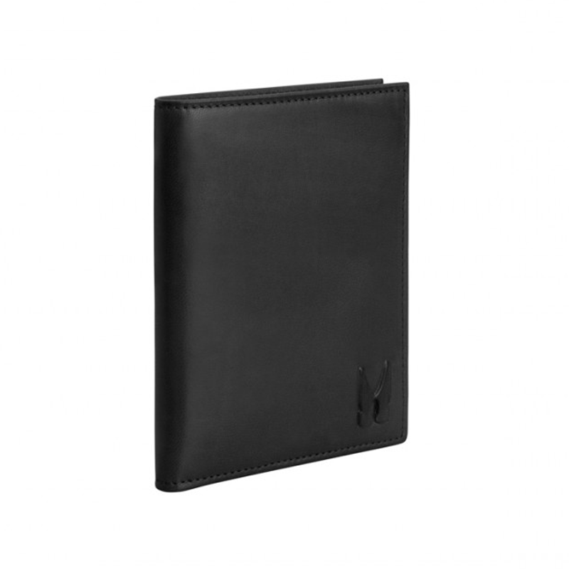 Moreschi Leather Vertical Wallet Light Black Image