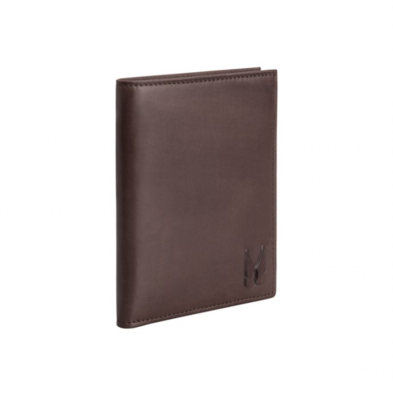 Moreschi Leather Vertical Wallet Brown Image