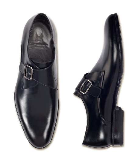 Moreschi Calfskin Monk Strap Shoes Image