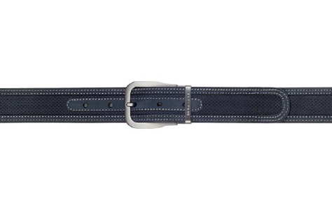 Moreschi Paraggi Soft Nubuck Leather Belt - Navy Image