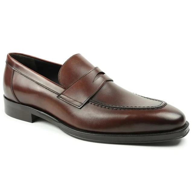 Bruno Magli Nathan Penny Loafer Rust Image