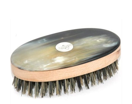 Handmade Natural Bristle Mens Hair Brush Image