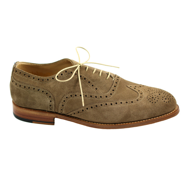 Nettleton Fayetteville Suede Goodyear Welted Wingtip Brogues Tan Image