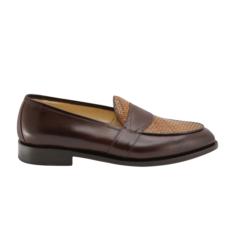Nettleton Savannah Goodyear Welted Woven Loafers Brown Image