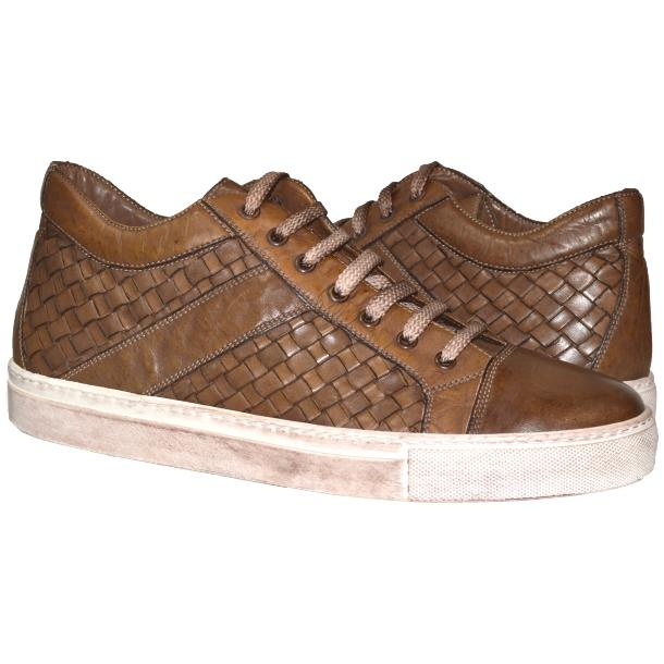 Paolo Shoes Carlo Woven Sneakers Moor Image