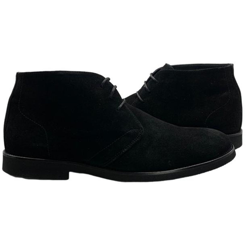 Paolo Shoes Dario Suede Chukka Boots Black Image
