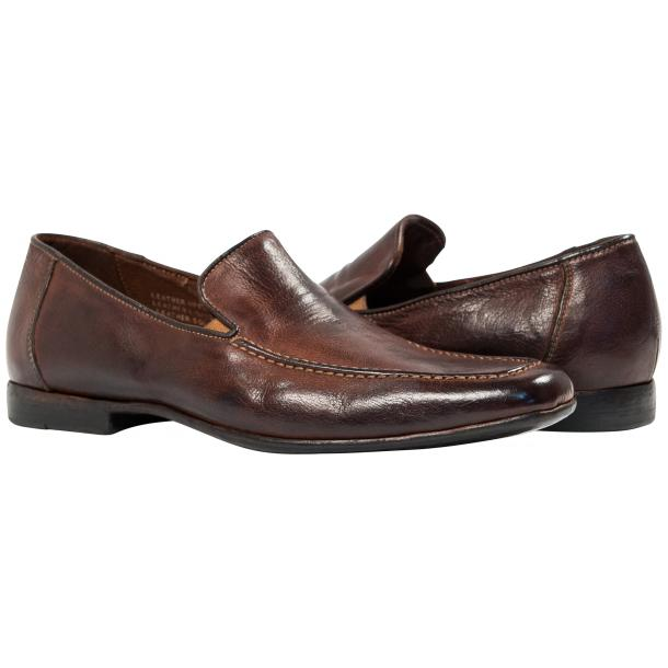 Paolo Shoes Les Nappa Loafers Brown Image