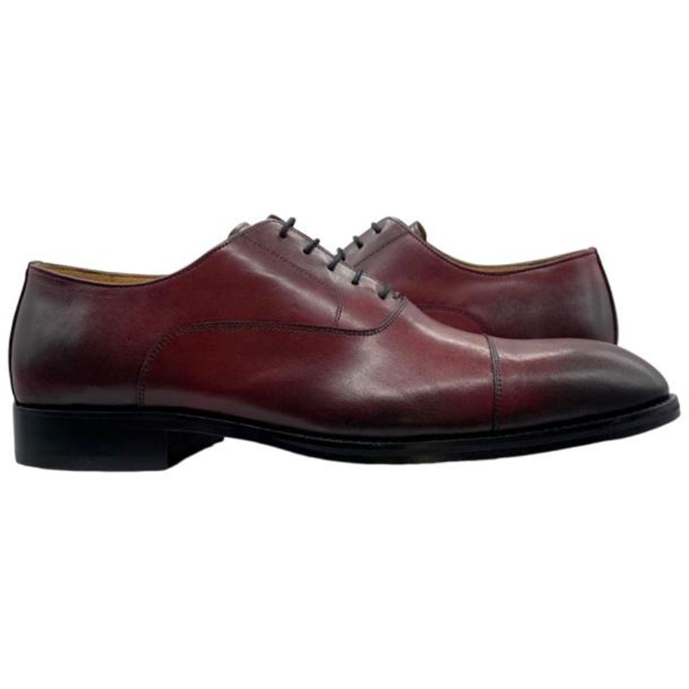 Paolo Shoes Theo Derby Oxfords Burgundy Image