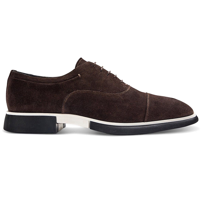 Paul Stuart Montreal Suede Lace-up Bal Oxford Dark Brown Image