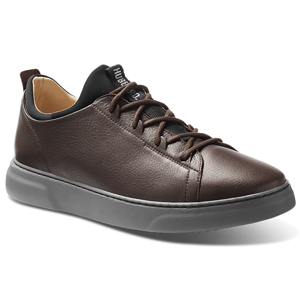 Samuel Hubbard Flight Leather Sneakers Espresso Brown / Dark Gray Image