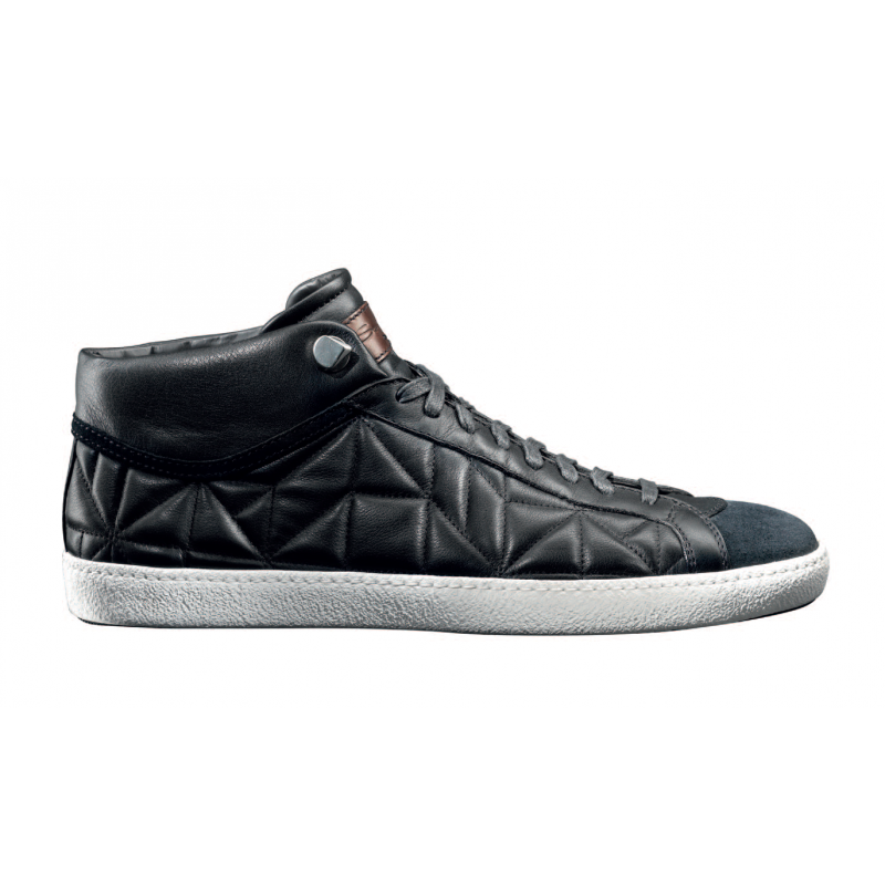 Santoni Apollo Leather Sneakers Black Image