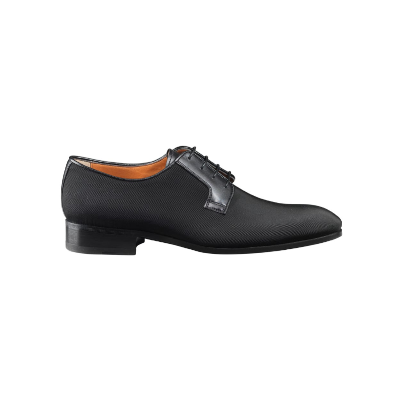 Santoni Earl III Grosgrain Formal Shoes Black Image