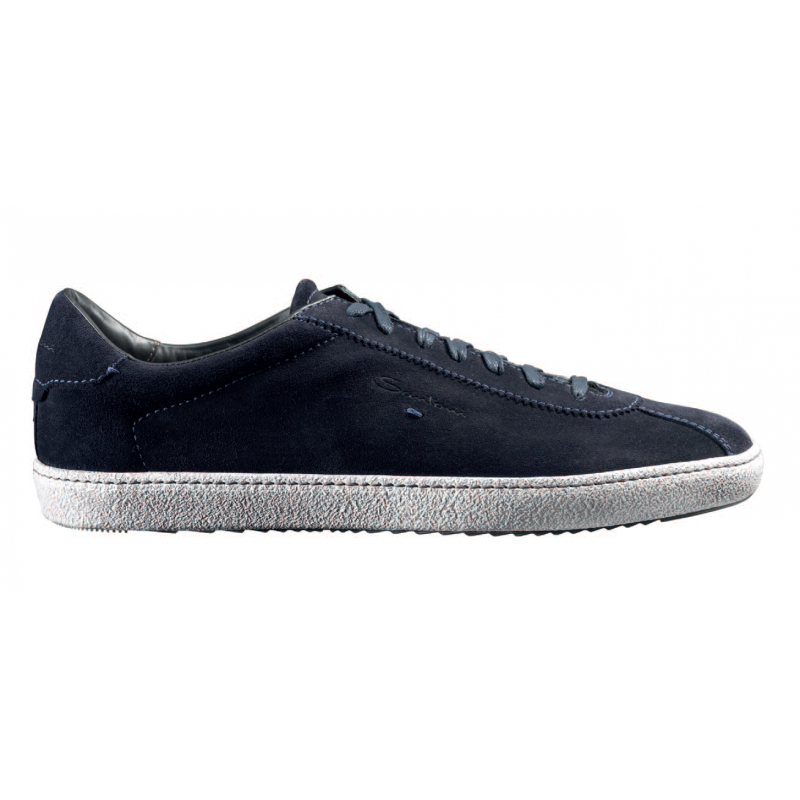 Santoni Escolar S6 Suede Sneakers Blue Image