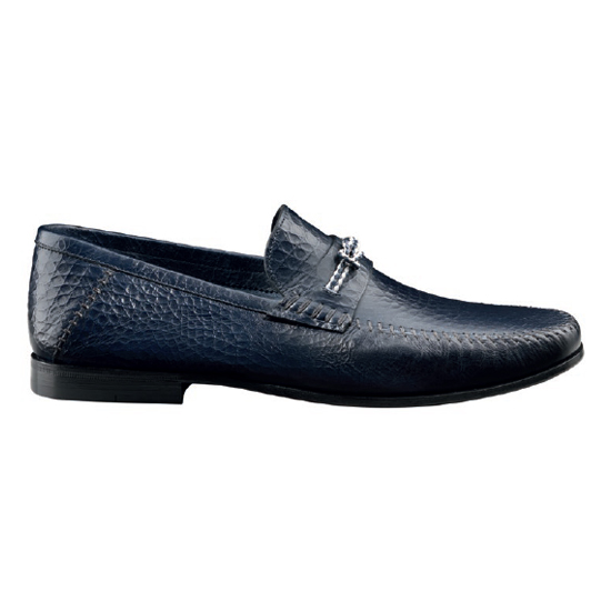 Santoni Franco MI6 Slip On Shoes Blue Image