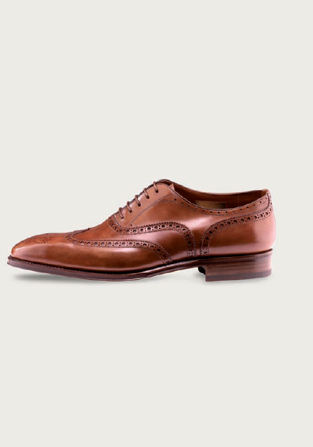 Santoni Shoes Marcello Goodyear Welted Wing Tip Oxfords Image