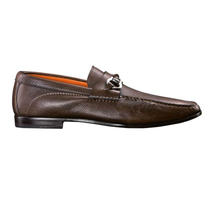 Santoni Shoes Redford Side Buckle Loafers Image