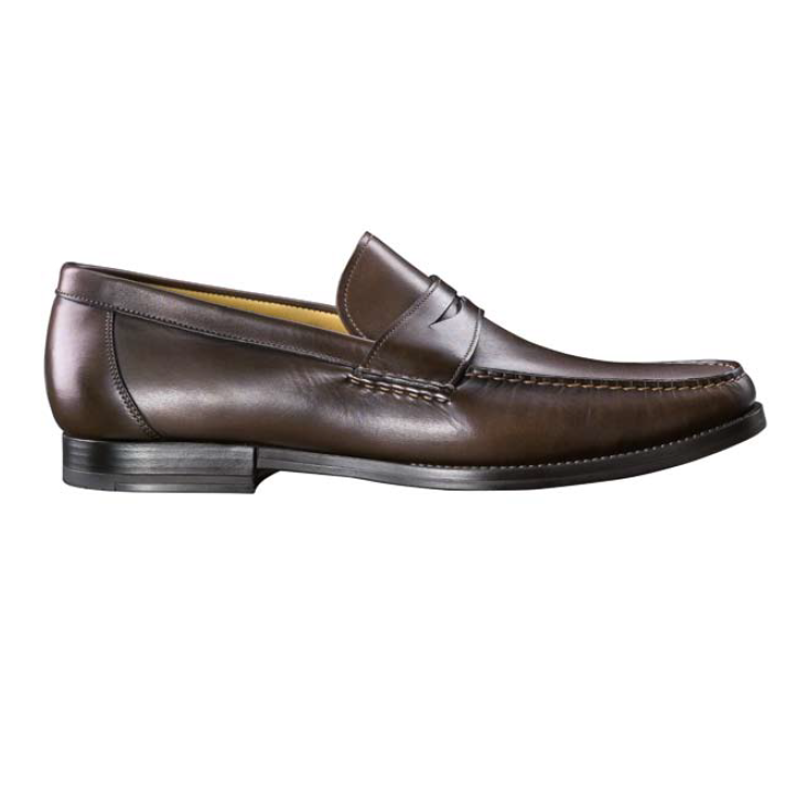 Santoni Shoes Ross Penny Loafers - Wide Image