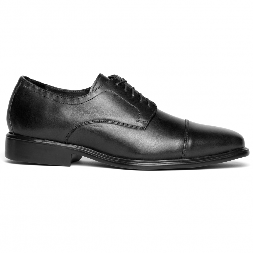 Neil M Senator Cap Toe Shoes Black Image