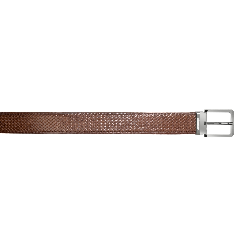 Stemar Woven Belt Brown - Size 34 Image