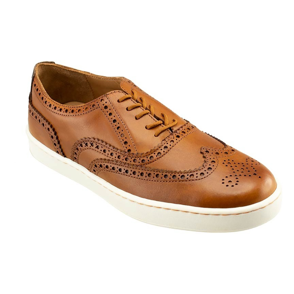 TB Phelps Clubhouse Wingtip Sneakers Tan Image
