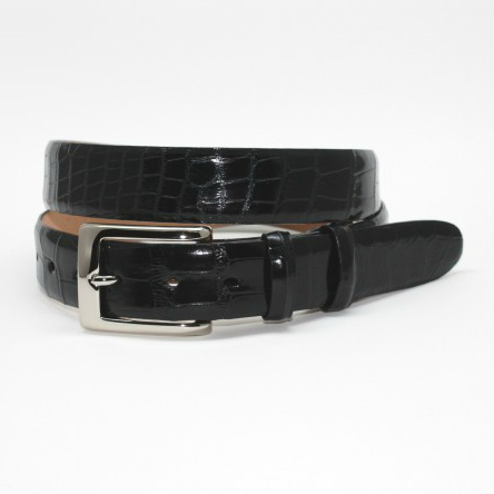 Torino Leather Genuine Alligator Belt Black Image