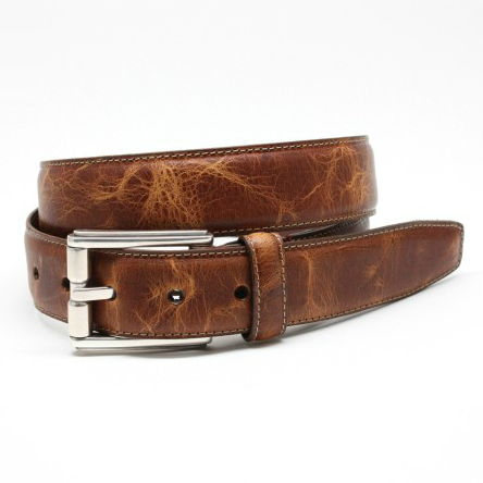 Torino Leather Oiled Shrunked Calfskin Belt Cognac Image