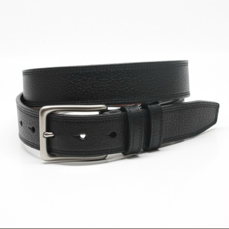 Torino Leather Soft Pebble Grain Belt Black Image