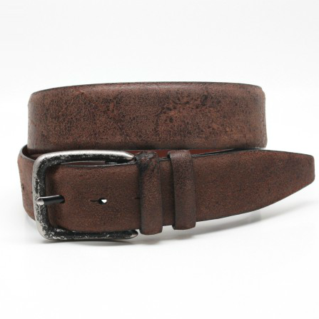 Torino Leather Vintage Cowhide Belt Brown Image