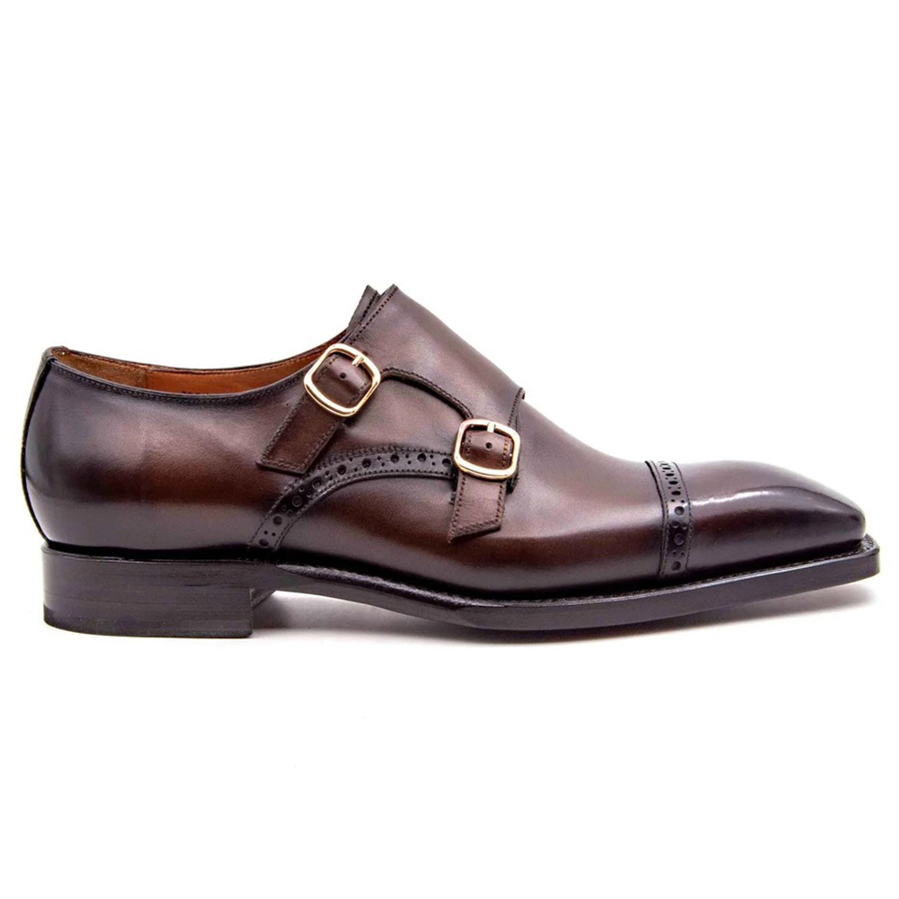 Ugo Vasare Ryan Double Monkstrap Shoes Brown Image
