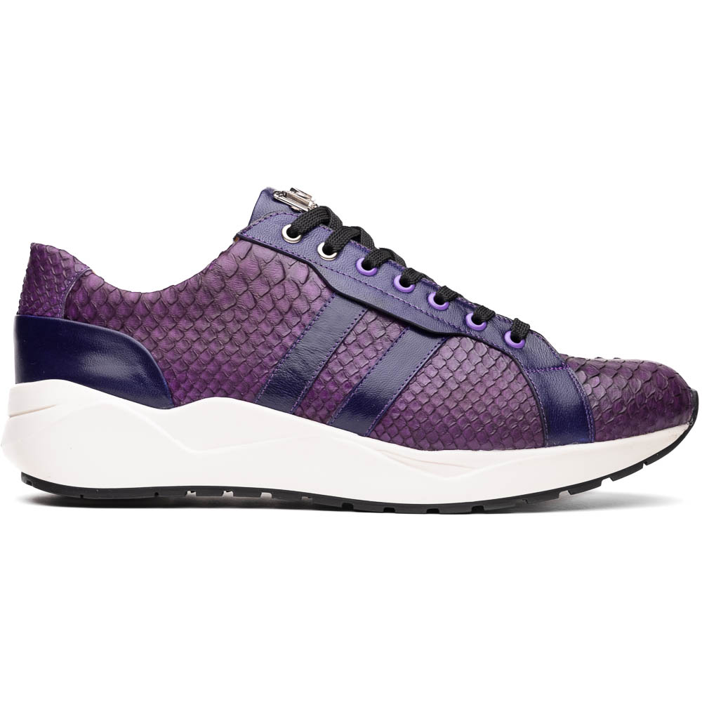 Marco Di Milano Verona Python & Calfskin Sneakers Purple Image