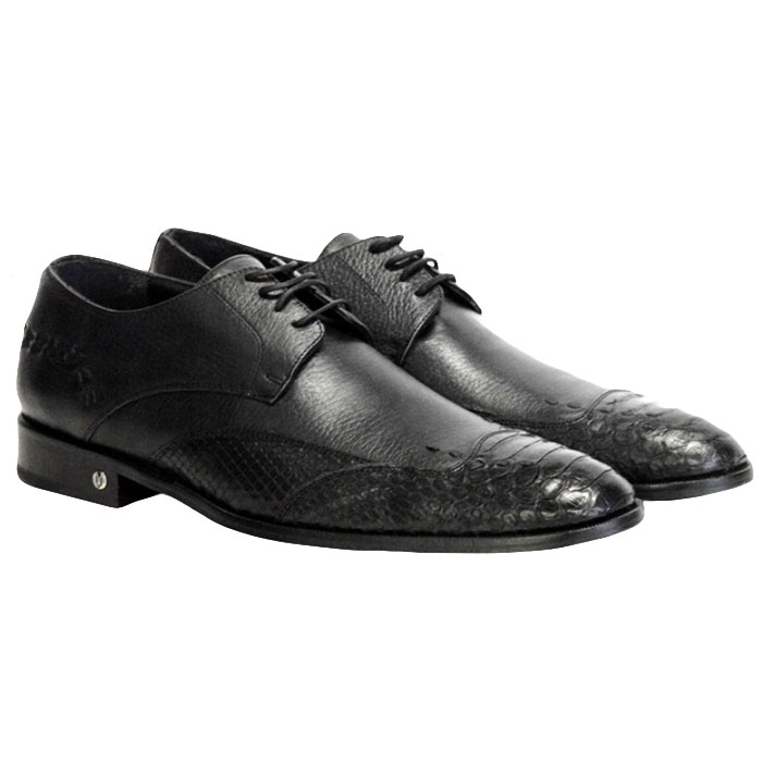Vestigium Python Oxford Shoes Black Image