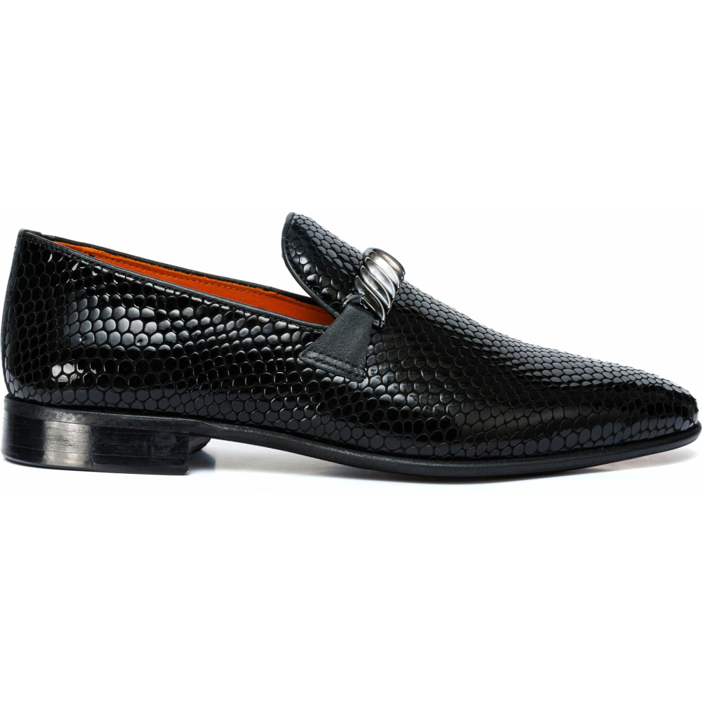 Vinci Leather The King Shoe Black Bit Dress Loafer Image