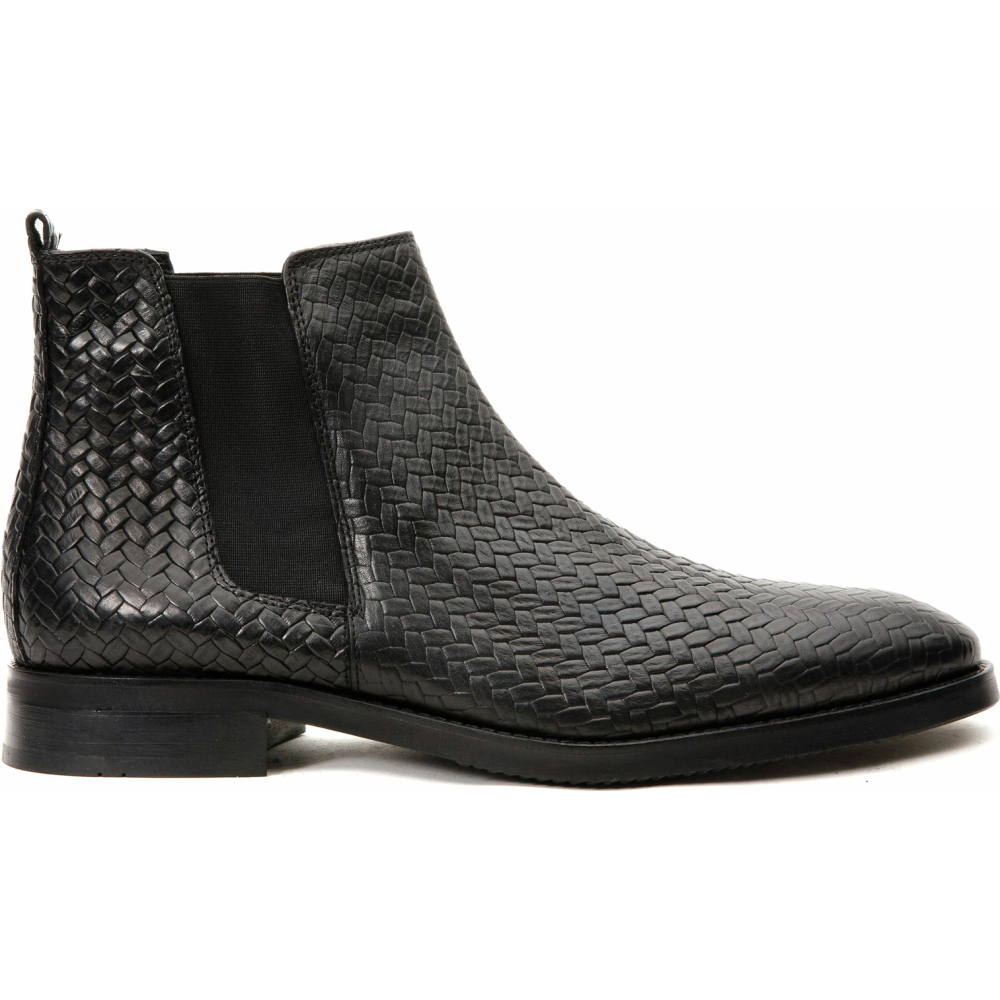 Vinci Leather The Oslo Black Leather Chelsea Boot (14137 S-5) Image