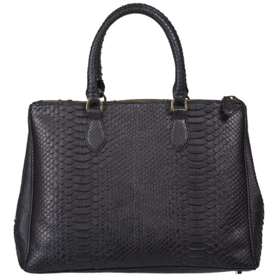 Zelli Daniella Genuine Python Handbag Black Image