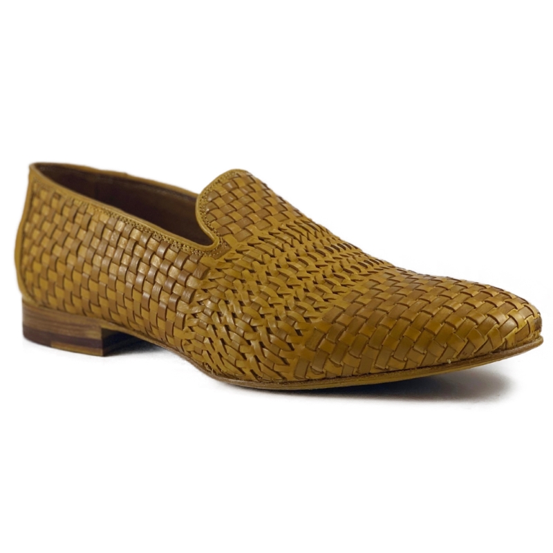 Zelli Luce Woven Loafers Mustard Image
