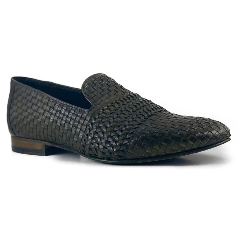 Zelli Luce Woven Loafers Olive Image