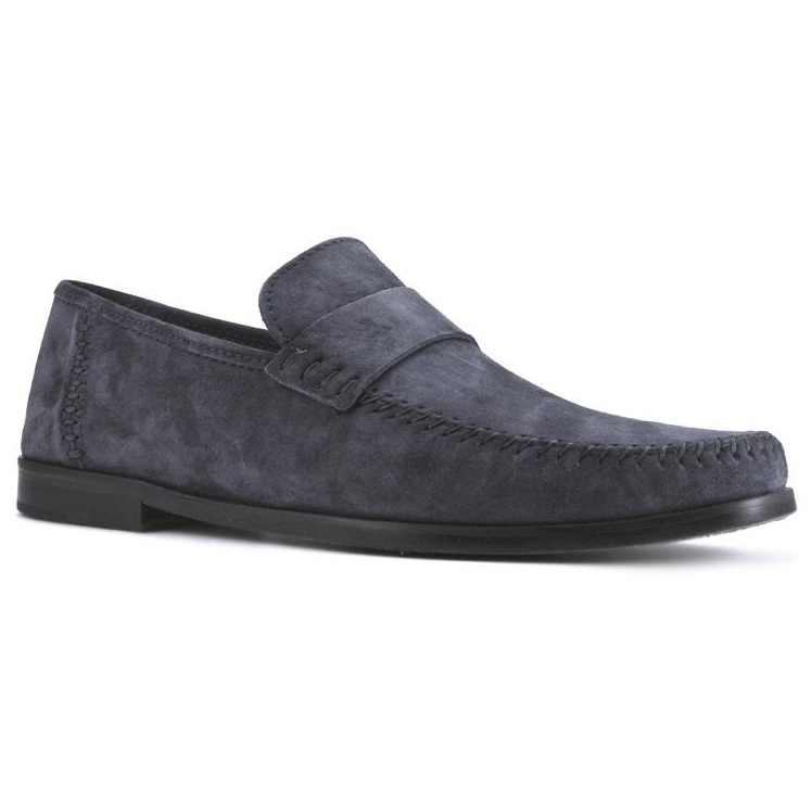 Zelli Parma Suede Loafers Navy Image