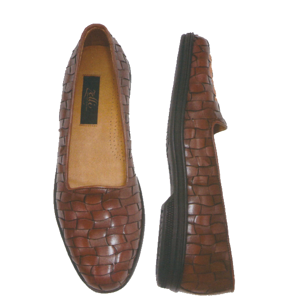 Zelli Marcello Woven Loafers Brown Image