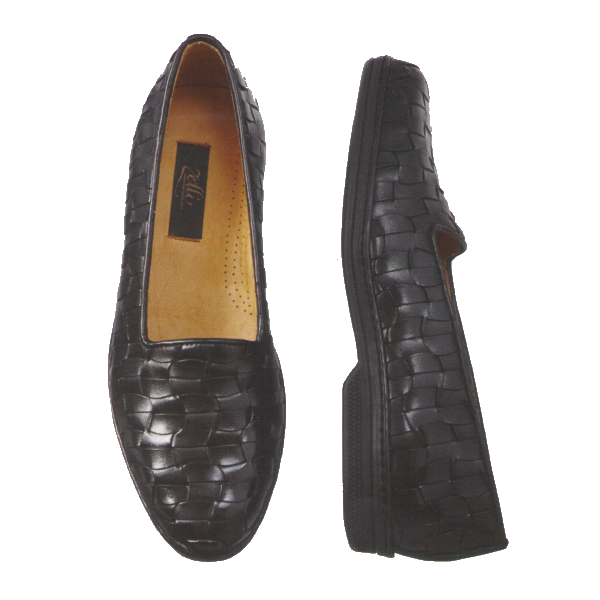 Zelli Marcello Woven Loafers Black Image