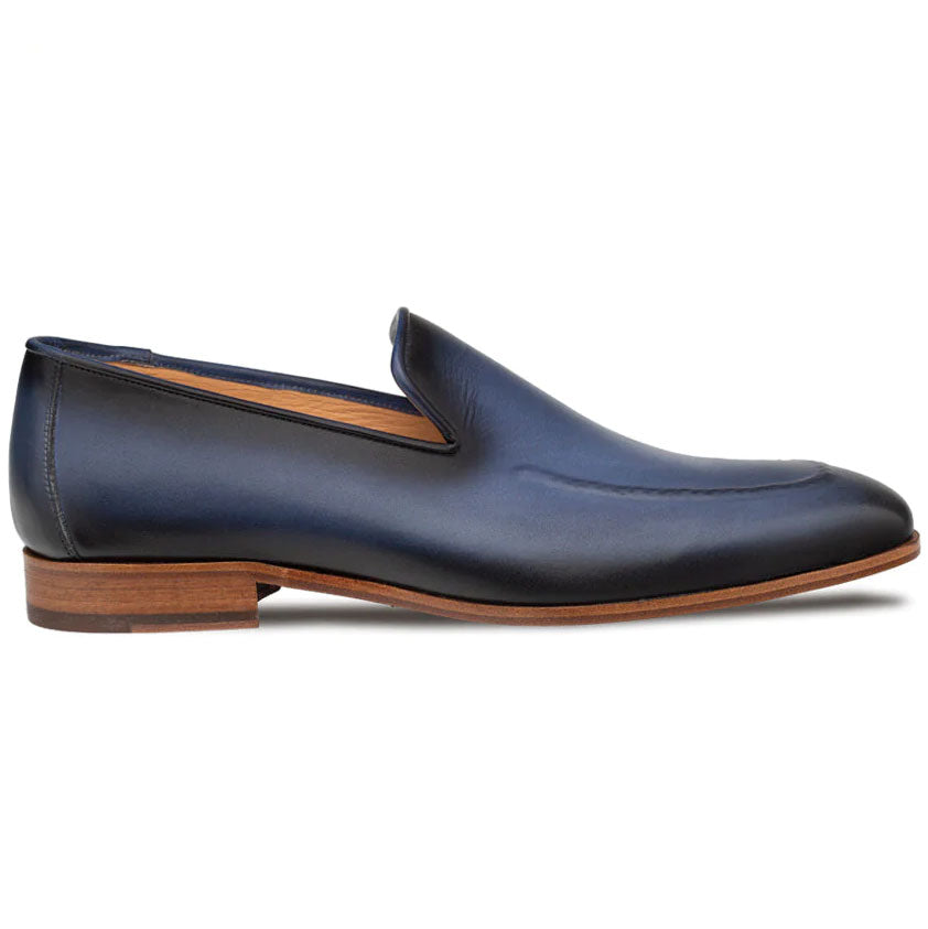 Mezlan Deerskin Penny Loafer Black