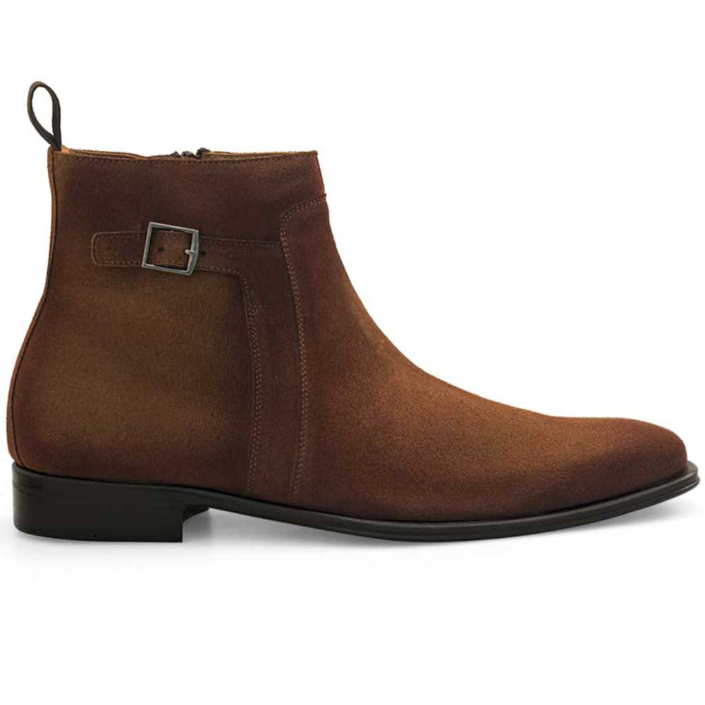 Mezlan Suede Side Buckle Boot Sport Rust (21433)