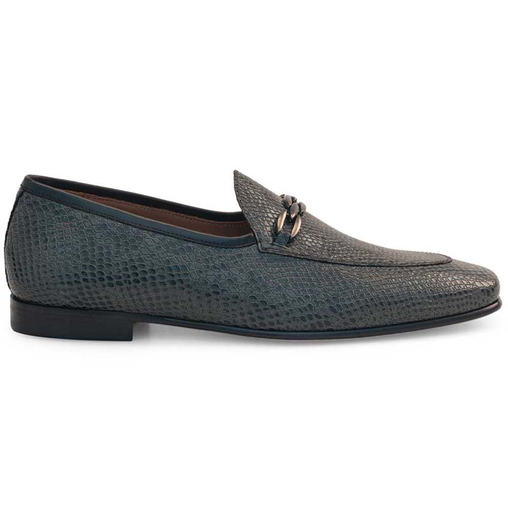 Mezlan Serpent-Print Two-Tone Slip-On Black / Grey (21445)